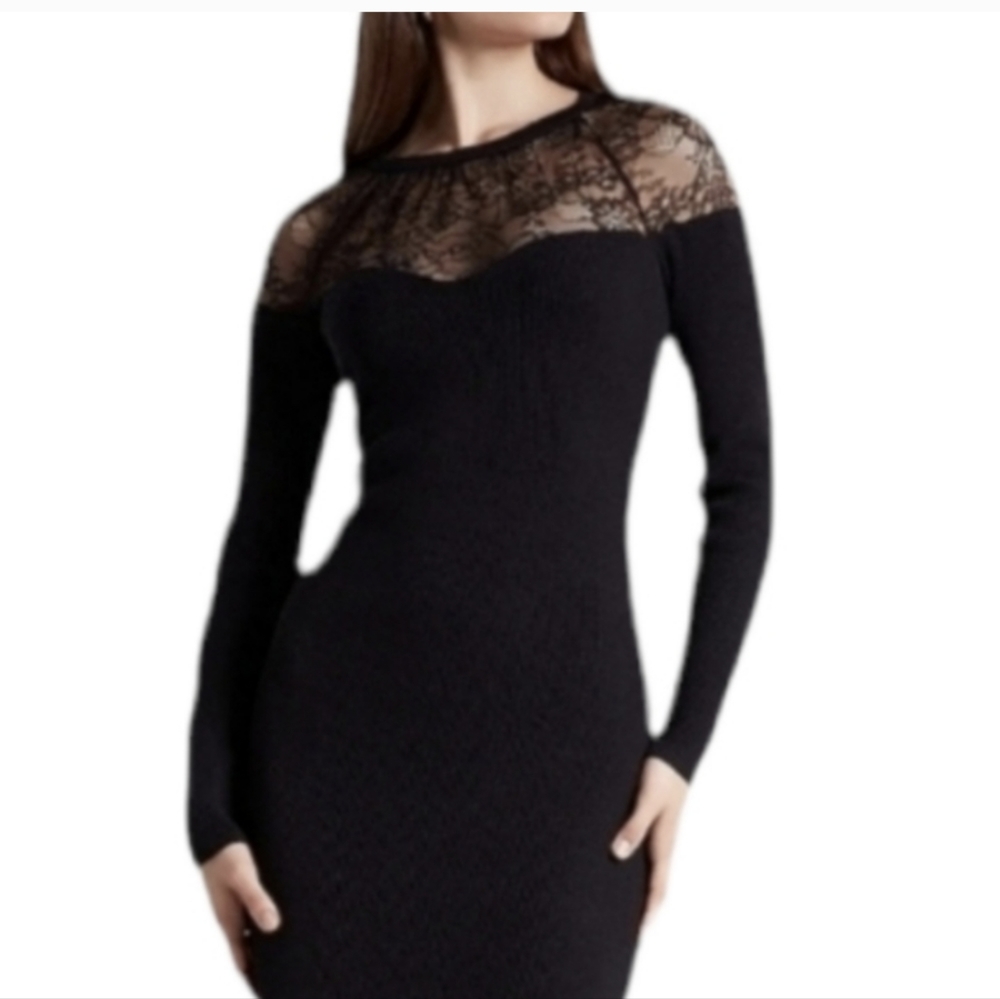 🎃 express lace sweater dress